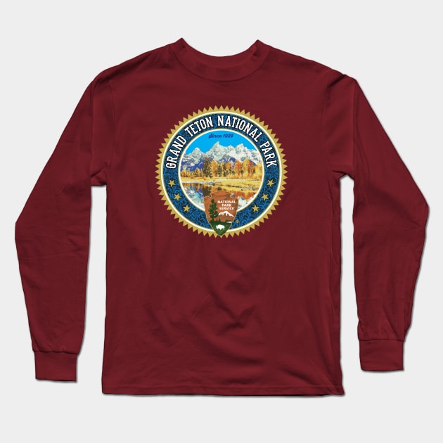 Grand Teton National Park Long Sleeve T-Shirt by 